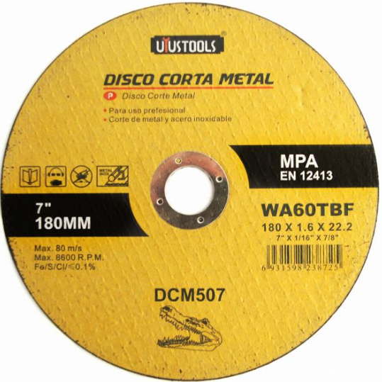 DCM507 – DISCO CORTA METAL 180MM